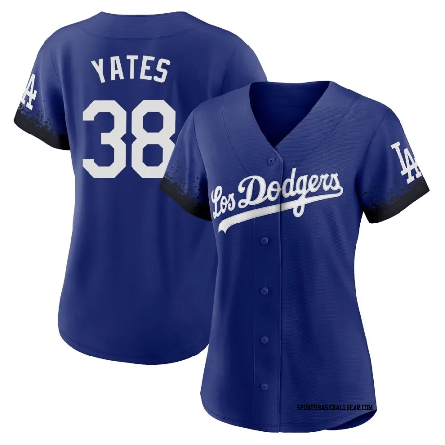 Kirby Yates Women's Los Angeles Dodgers Royal Authentic 2021 City Connect Jersey