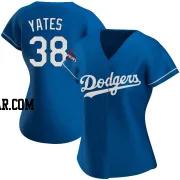 Kirby Yates Women's Los Angeles Dodgers Royal Authentic Alternate 2024 World Series Champions Jersey