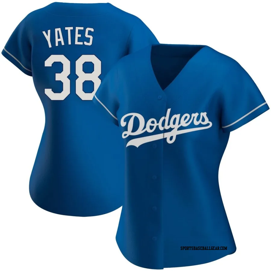 Kirby Yates Women's Los Angeles Dodgers Royal Authentic Alternate Jersey