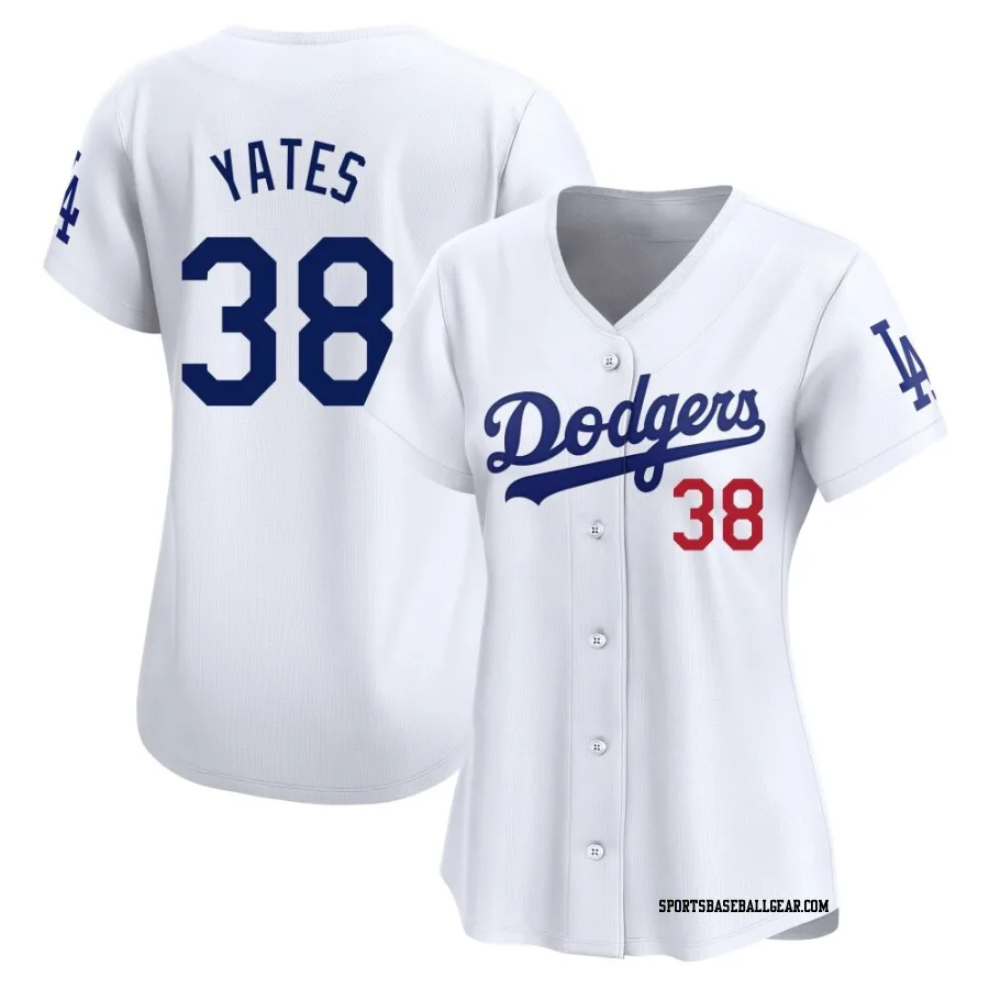 Kirby Yates Women's Los Angeles Dodgers White Limited Home Jersey