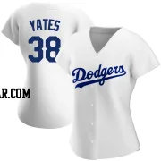 Kirby Yates Women's Los Angeles Dodgers White Replica Home Jersey
