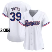 Kirby Yates Women's Texas Rangers Gold Limited White 2024 Collection Jersey