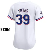 Kirby Yates Women's Texas Rangers Gold Limited White 2024 Collection Jersey