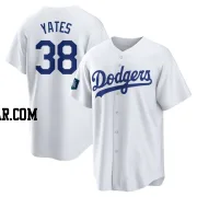 Kirby Yates Youth Los Angeles Dodgers White Replica 2024 World Tour Seoul Series Home Jersey