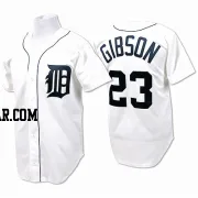 Kirk Gibson Men's Detroit Tigers White Replica Throwback Jersey