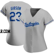 Kirk Gibson Women's Los Angeles Dodgers Gray Replica Road Jersey
