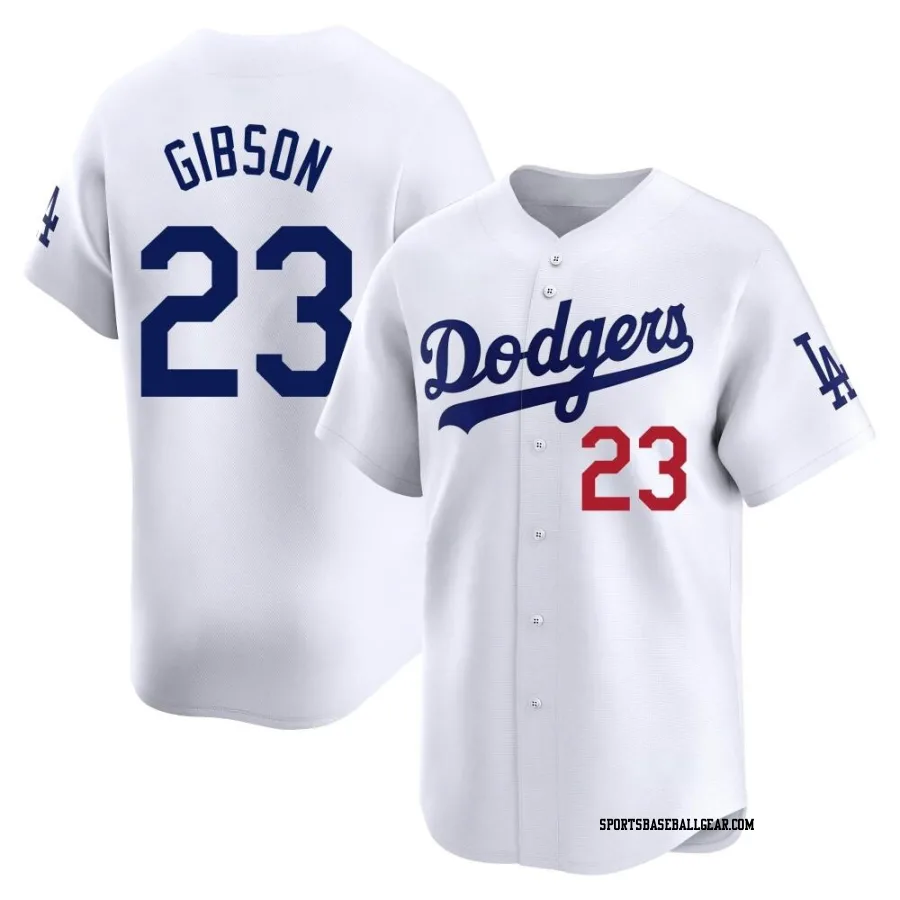 Kirk Gibson Youth Los Angeles Dodgers White Limited Home Jersey