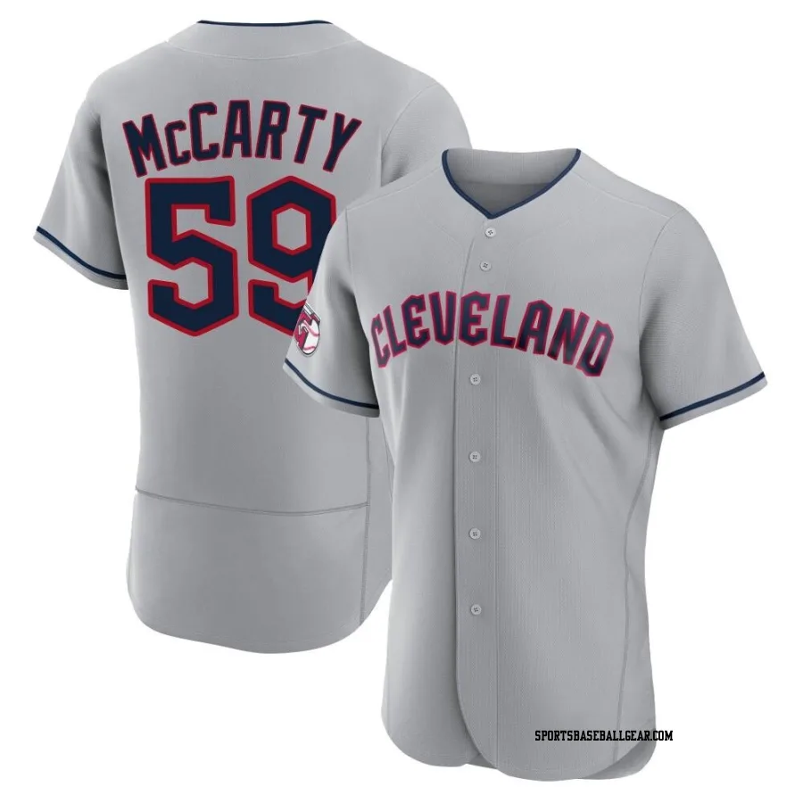 Kirk McCarty Men's Cleveland Guardians Gray Authentic Road Jersey