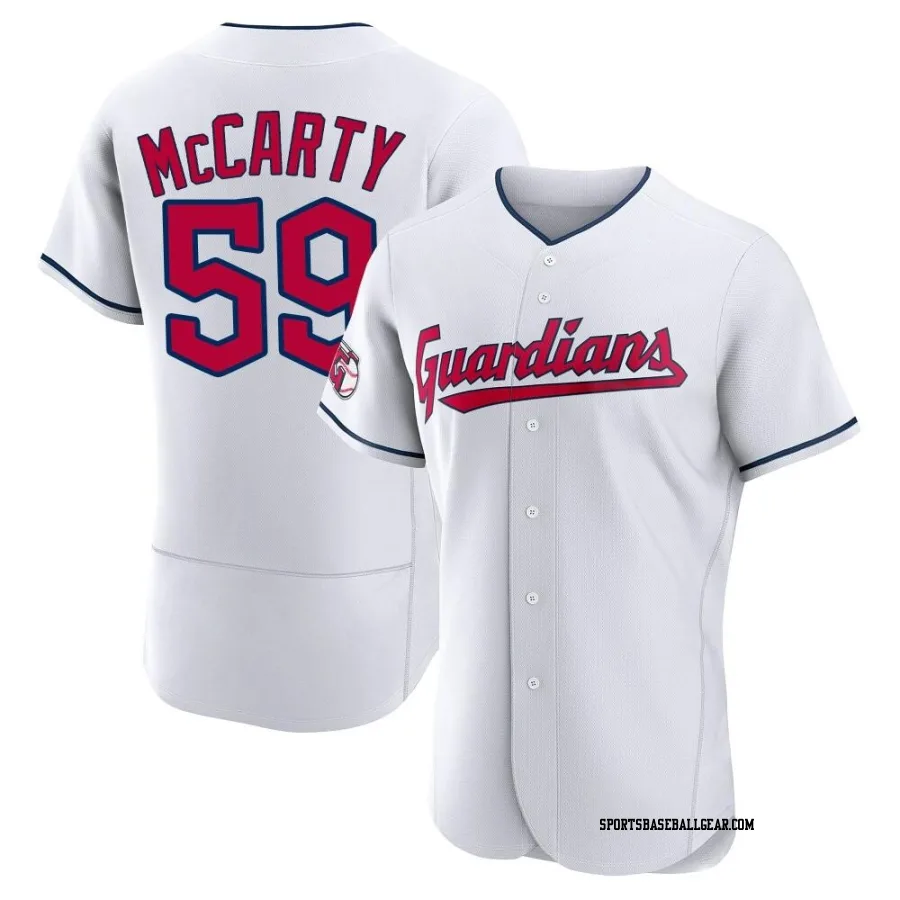 Kirk McCarty Men's Cleveland Guardians White Authentic Home Jersey