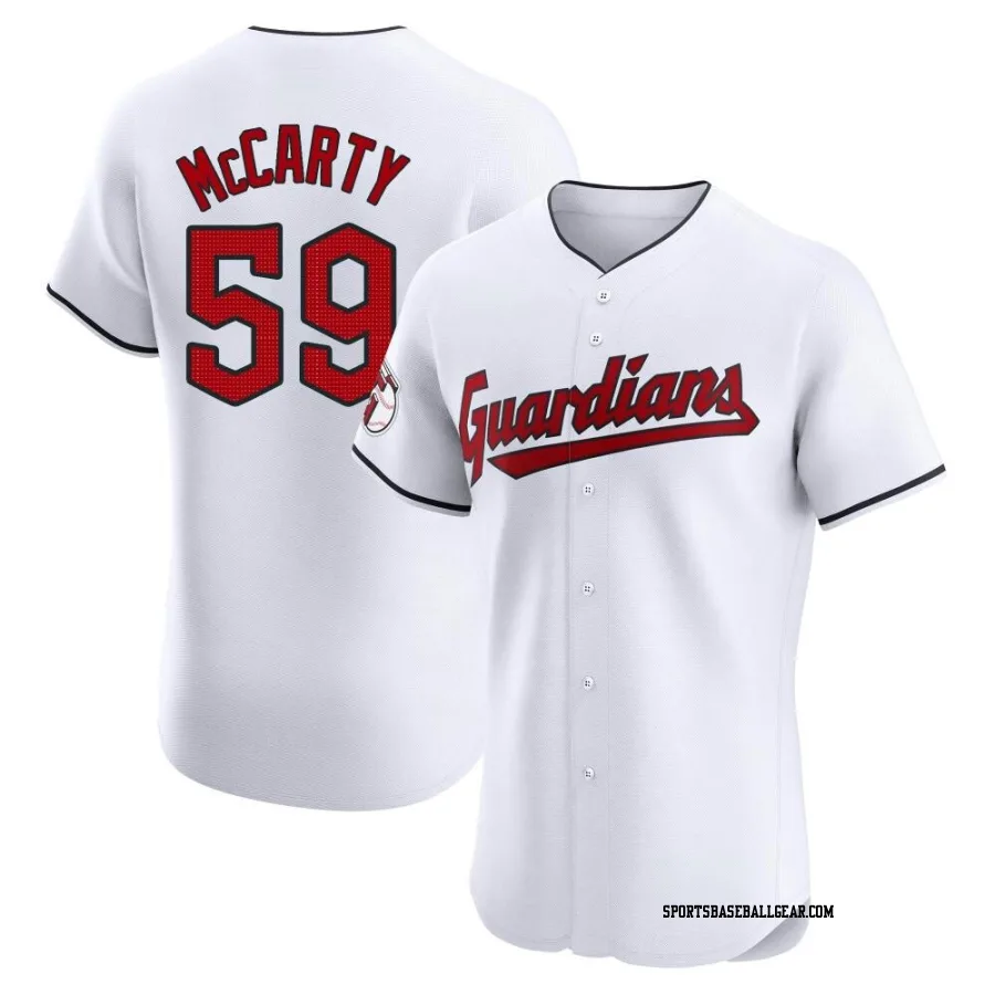 Kirk McCarty Men's Cleveland Guardians White Elite Home Jersey