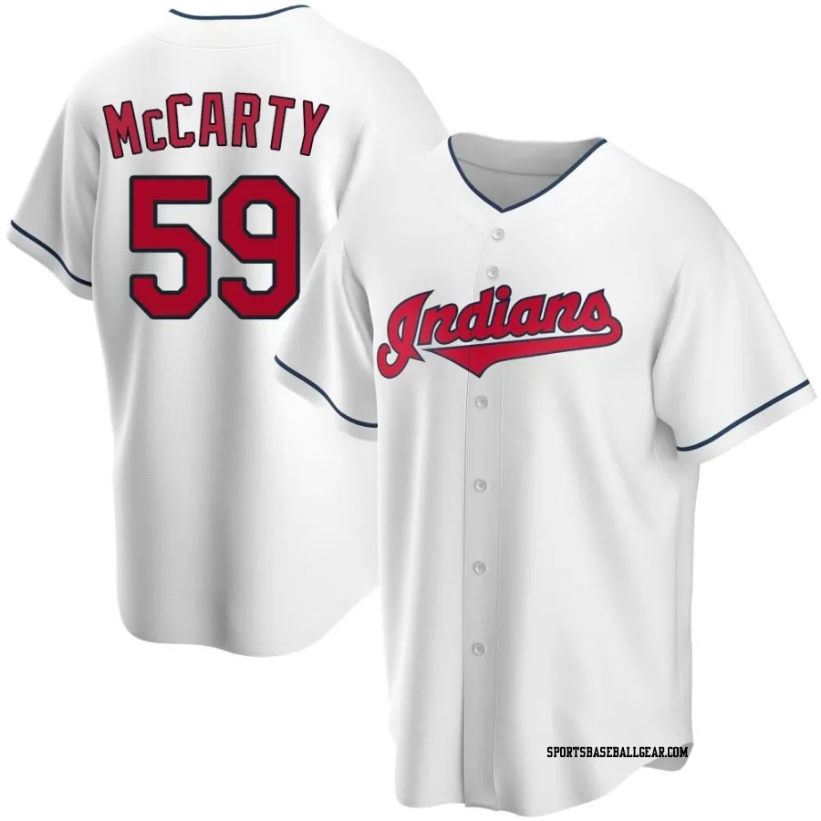 Kirk McCarty Men's Cleveland Guardians White Replica Home Jersey