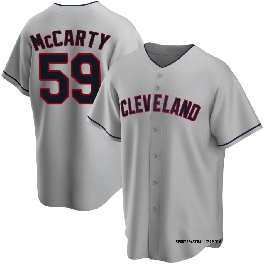 Kirk McCarty Youth Cleveland Guardians Gray Replica Road Jersey