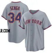 Kodai Senga Men's New York Mets Gray Replica Away 2.0 Jersey