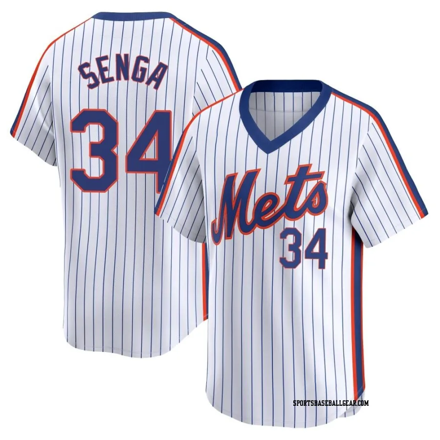 Kodai Senga Men's New York Mets White Limited Cooperstown Collection Jersey