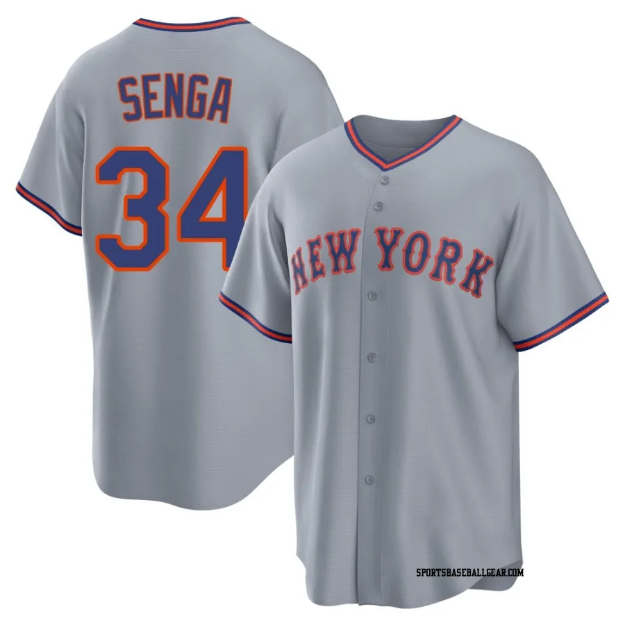 Kodai Senga Youth New York Mets Gray Replica Away 2.0 Jersey