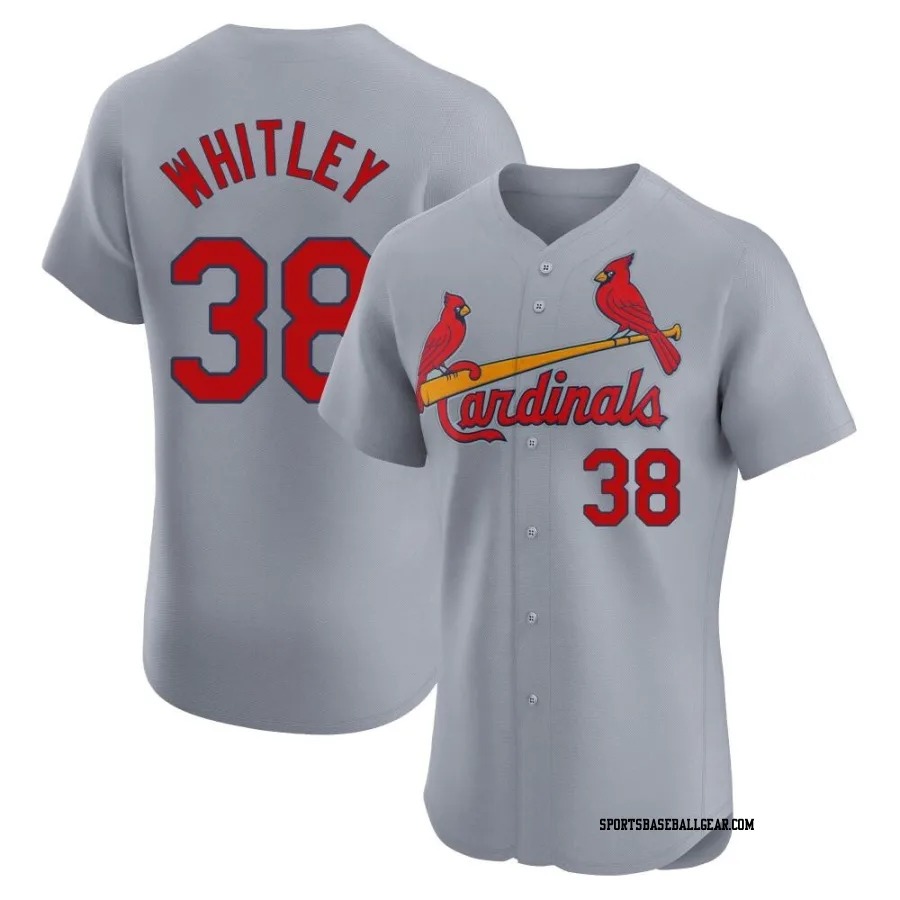 Kodi Whitley Men's St. Louis Cardinals Gray Elite Road Jersey