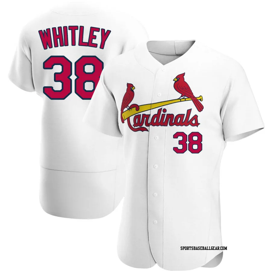 Kodi Whitley Men's St. Louis Cardinals White Authentic Home Jersey
