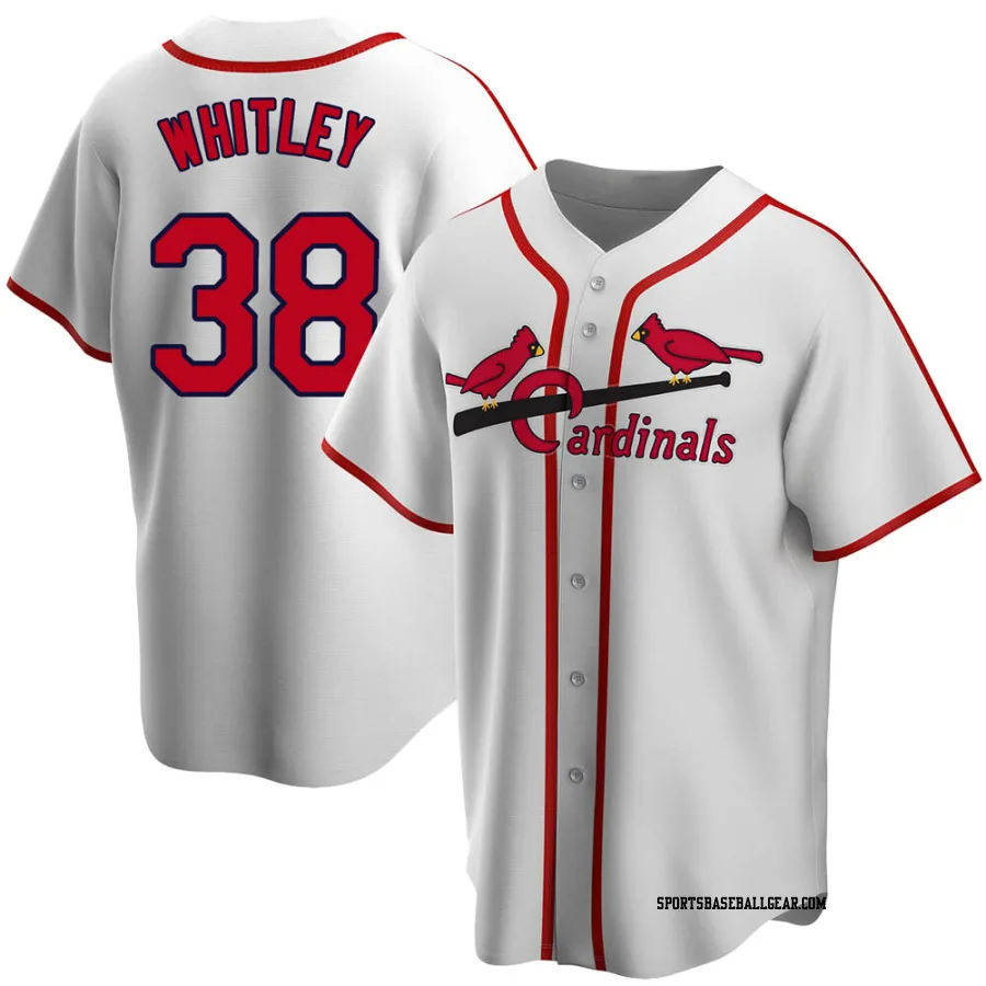 Kodi Whitley Youth St. Louis Cardinals White Home Cooperstown Collection Jersey