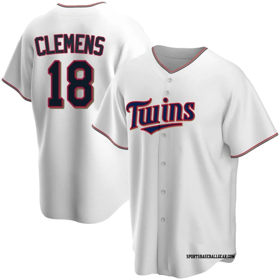 Kody Clemens Men's Minnesota Twins White Replica Home Jersey