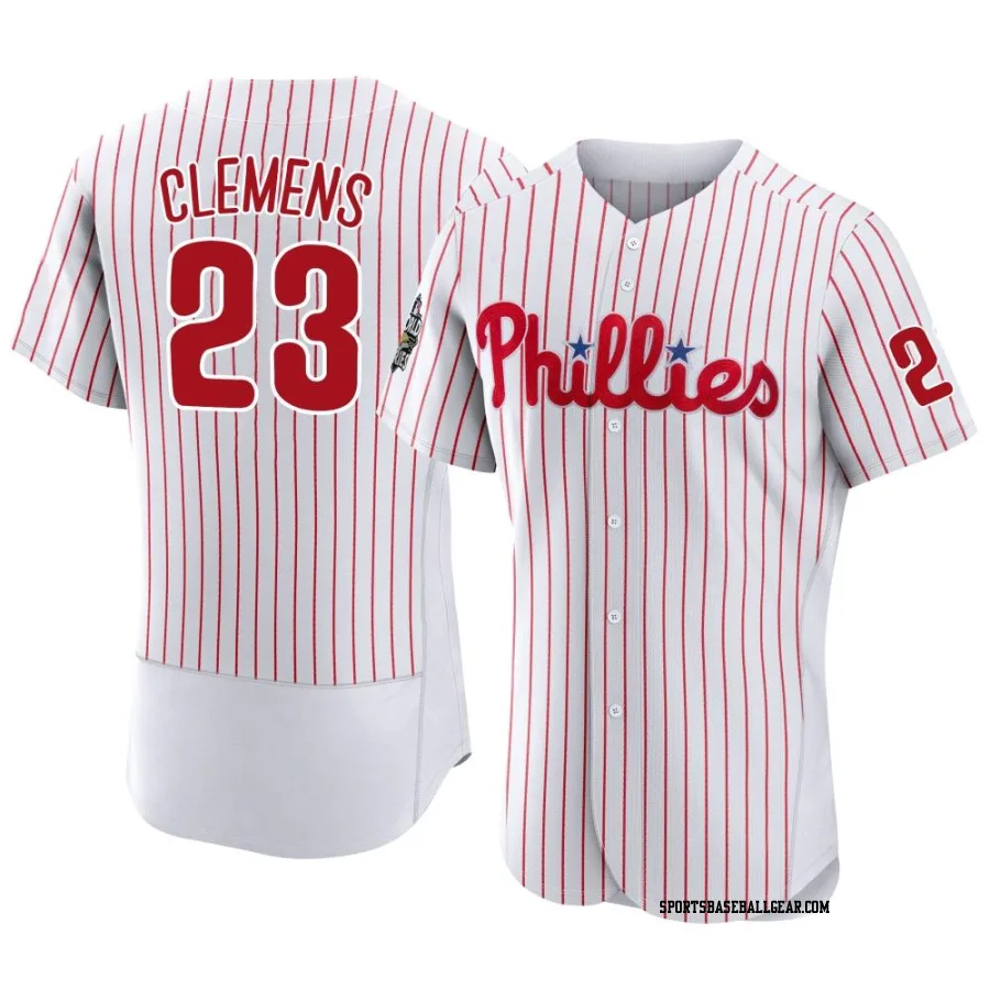 Kody Clemens Men's Philadelphia Phillies White Authentic 2022 World Series Home Jersey