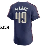 Kolby Allard Men's Cleveland Guardians Navy Elite 2024 City Connect Jersey