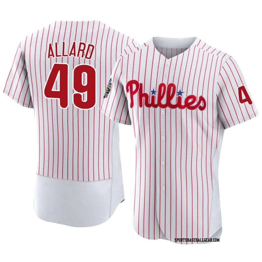 Kolby Allard Men's Philadelphia Phillies White Authentic 2022 World Series Home Jersey