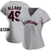 Kolby Allard Women's Cleveland Guardians Gray Authentic Road Jersey