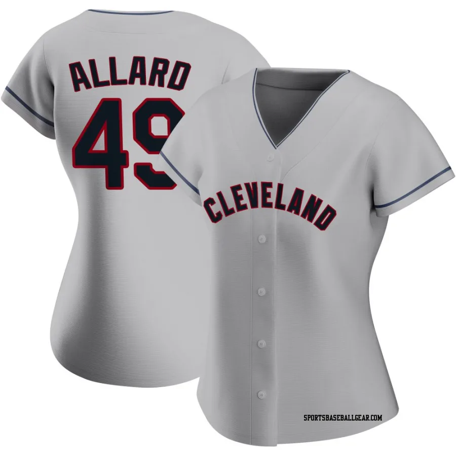 Kolby Allard Women's Cleveland Guardians Gray Authentic Road Jersey