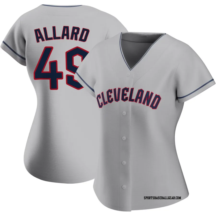 Kolby Allard Women's Cleveland Guardians Gray Authentic Road Jersey
