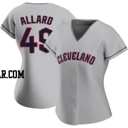Kolby Allard Women's Cleveland Guardians Gray Replica Road Jersey