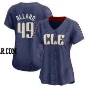 Kolby Allard Women's Cleveland Guardians Navy Limited 2024 City Connect Jersey