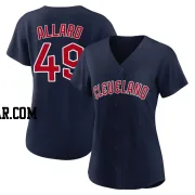 Kolby Allard Women's Cleveland Guardians Navy Replica Alternate Jersey