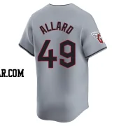 Kolby Allard Youth Cleveland Guardians Gray Limited Road Jersey