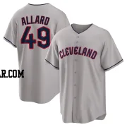 Kolby Allard Youth Cleveland Guardians Gray Replica Road Jersey