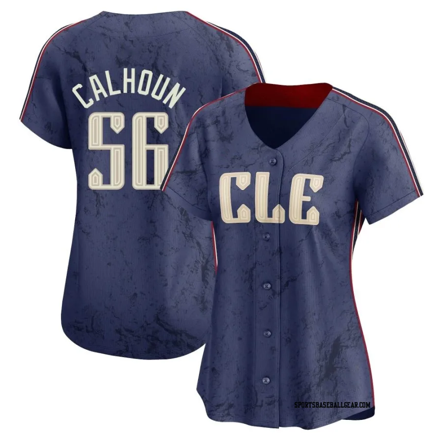 Kole Calhoun Women's Cleveland Guardians Navy Limited 2024 City Connect Jersey
