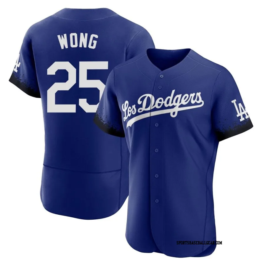 Kolten Wong Men's Los Angeles Dodgers Royal Authentic 2021 City Connect Jersey