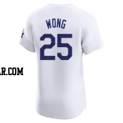 Kolten Wong Men's Los Angeles Dodgers White Elite Home Jersey
