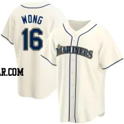 Kolten Wong Men's Seattle Mariners Cream Replica Alternate Jersey