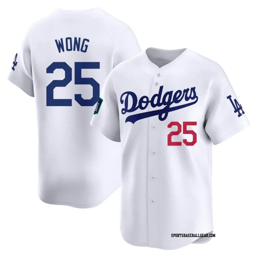 Kolten Wong Youth Los Angeles Dodgers White Limited 2024 World Tour Seoul Series Home Jersey