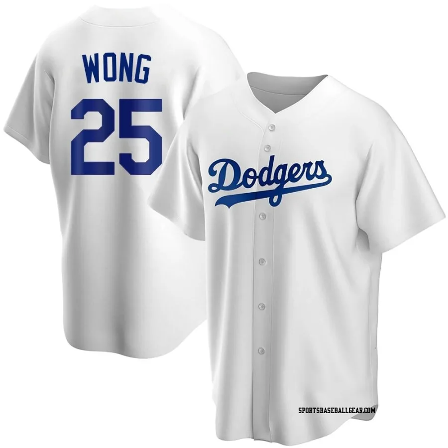 Kolten Wong Youth Los Angeles Dodgers White Replica Home Jersey