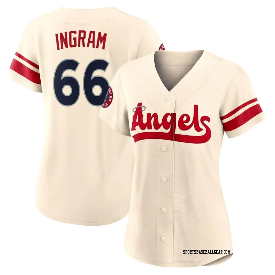 Kolton Ingram Women's Los Angeles Angels Cream Authentic 2022 City Connect Jersey
