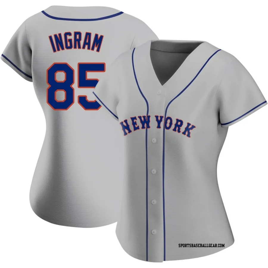 Kolton Ingram Women's New York Mets Gray Replica Road Jersey
