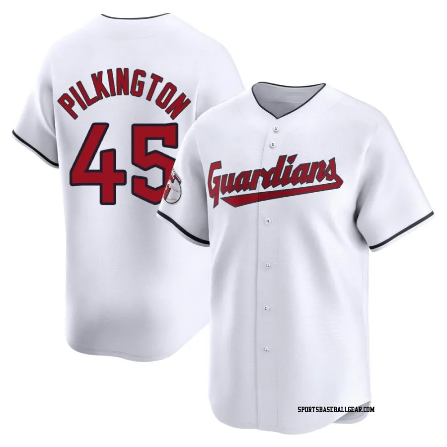 Konnor Pilkington Men's Cleveland Guardians White Limited Home Jersey