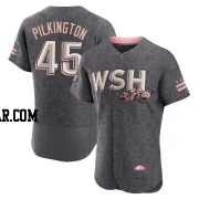 Konnor Pilkington Men's Washington Nationals Gray Authentic 2022 City Connect Jersey