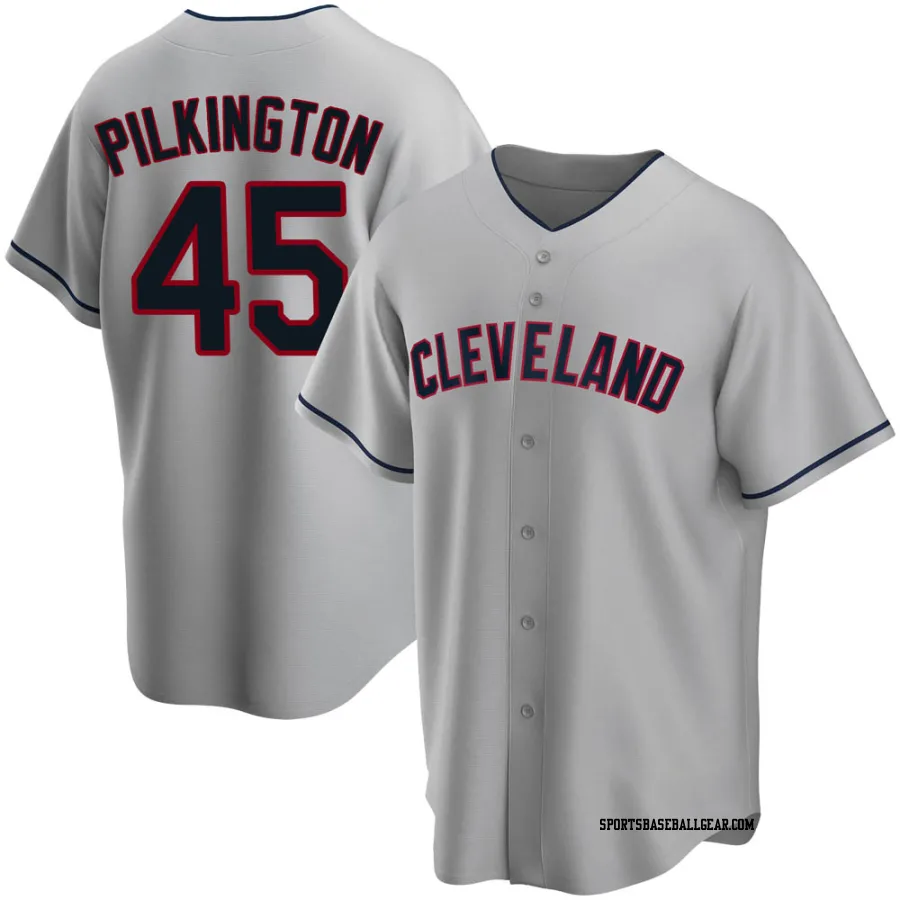 Konnor Pilkington Youth Cleveland Guardians Gray Replica Road Jersey