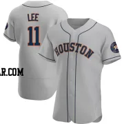 Korey Lee Men's Houston Astros Gray Authentic Road Jersey