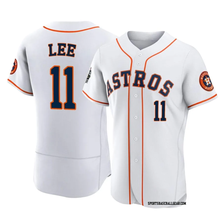 Korey Lee Men's Houston Astros White Authentic 2022 World Series Home Jersey