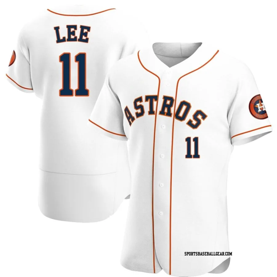 Korey Lee Men's Houston Astros White Authentic Home Jersey
