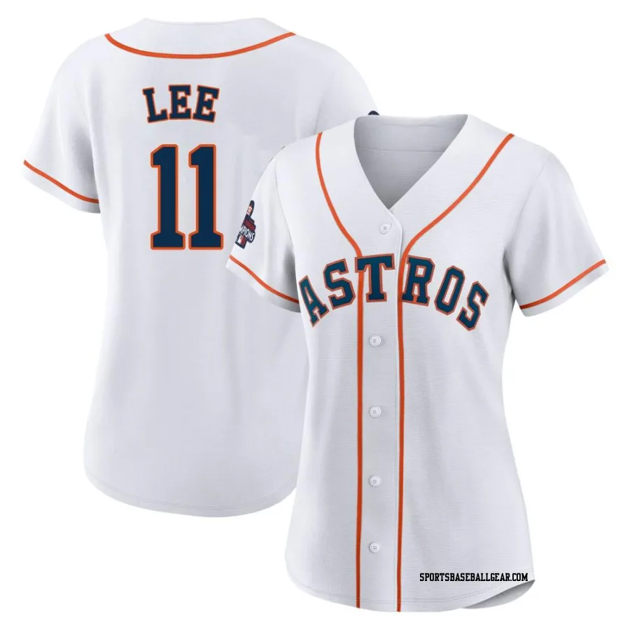 Korey Lee Women's Houston Astros White Replica 2022 World Series Champions Home Jersey