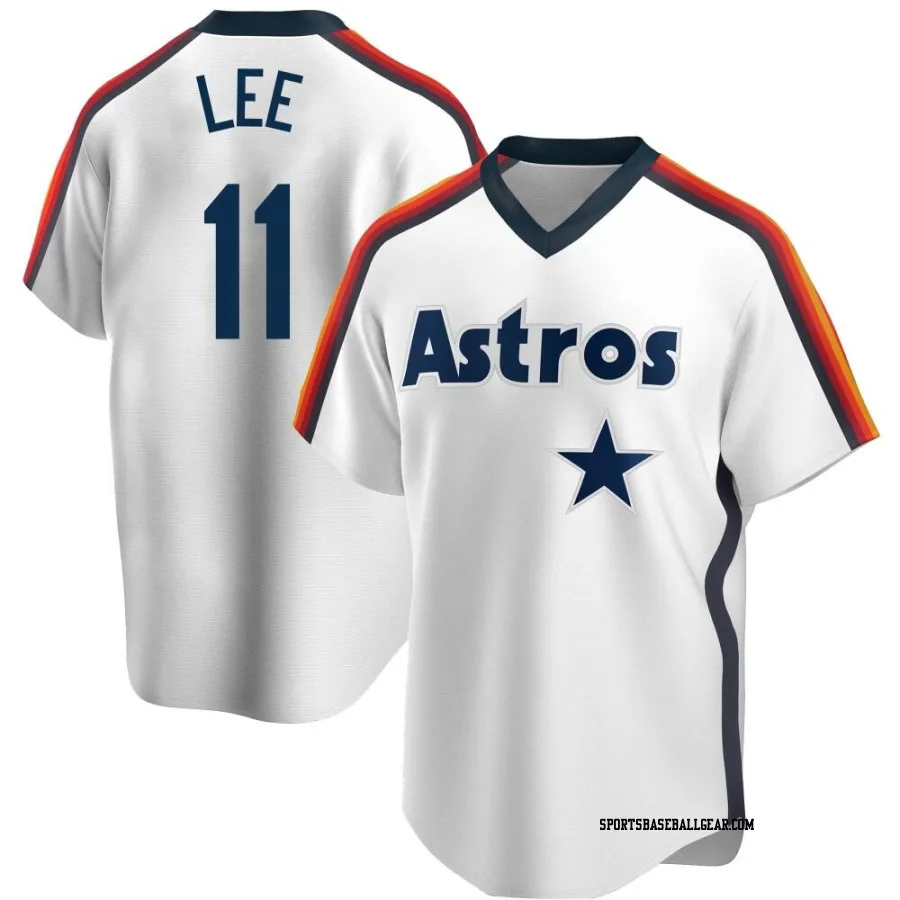 Korey Lee Youth Houston Astros White Replica Home Cooperstown Collection Team Jersey